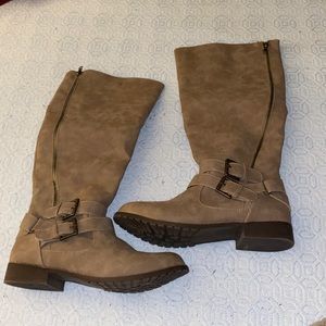 Tan tall boots